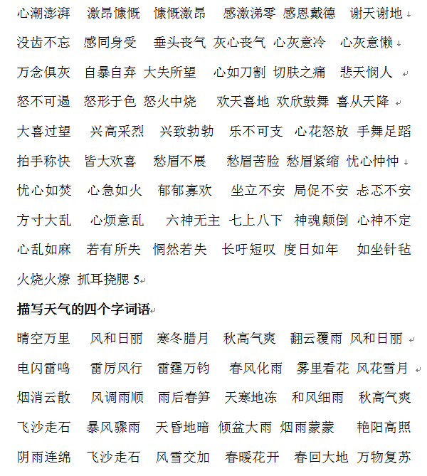 四字成语大全6000个简单更有内涵的有哪些（40类四字词语大全建议家长收藏）